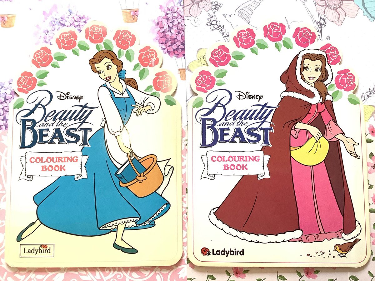 WatsonsVintage's tweet photo. NEW LISTING This FABULOUS Set Of Two Vintage Colouring Books are available in my #etsyshop #RARE #1992 Beautiful Vintage Disney Set Of Two Ladybird 'Beauty and the Beast' Colouring Books #ShapedBooks Un-Started Books #CollectableBooks https://t.co/MZhzbvOgBZ #BeautyAndTheBeast https://t.co/zLLIc8KHST