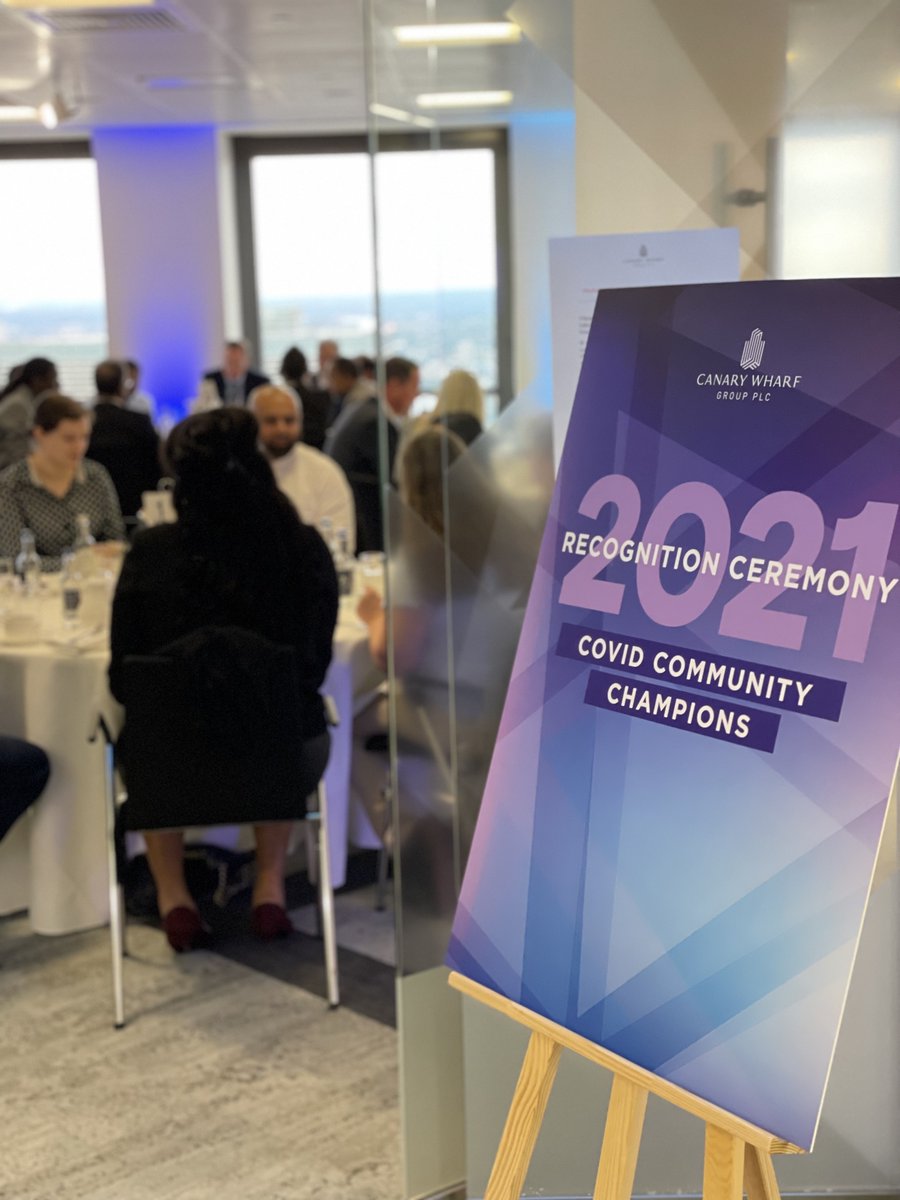 Today <a href="/Level39CW/">Level39</a> &amp; @CanaryWharfGrp are hosting afternoon tea for the Covid Community Champions Recognition Ceremony 2021! Bringing together a variety of amazing individuals who went above and beyond to help others and support communities during the pandemic👏 #communitychamps21