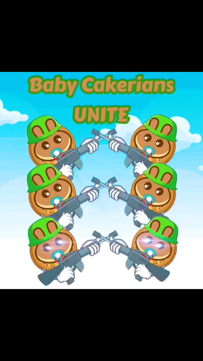 ‼️BABYCAKERIANS‼️

Our army has over 500 members right now, let’s make it 1.000! 

If your are holding BabyCake you belong in our official Army🔥🗣

Link to join: t.me/BabyCakeArmy

#BabyCake #BabyCakeArmy #BabyCakeBSC