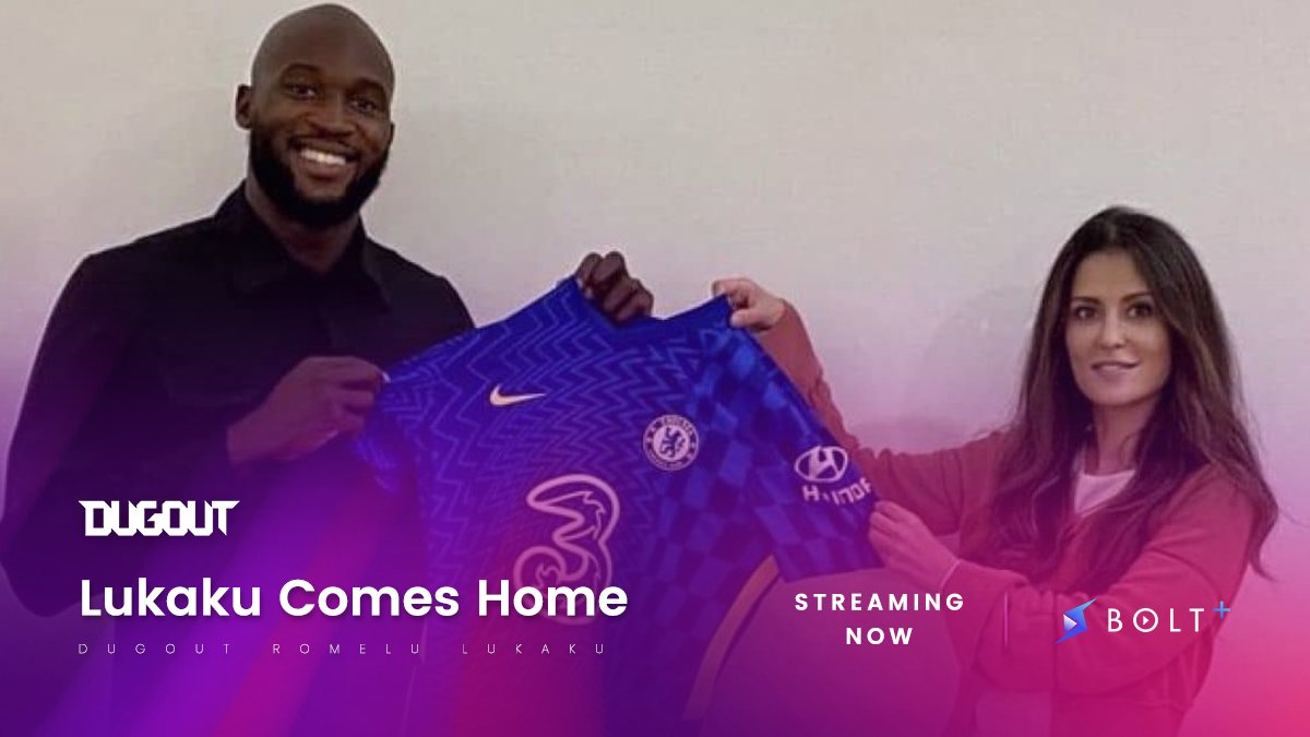 boltplus's tweet photo. Get up close and personal with @RomeluLukaku9. The new Dugout (@OneFootball channel)- is streaming now on BOLT+ app. Download to watch for free: https://t.co/hDbDFg33YU https://t.co/i5N2MLGNEC