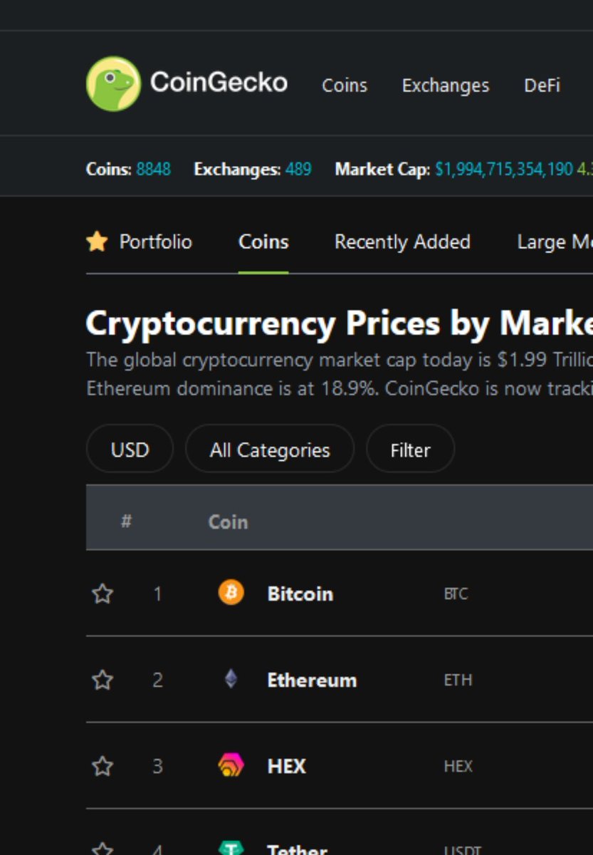 malta_hex's tweet photo. @RichardHeartWin @coingecko @bobbyong explain this please! or don't. we will continue on-boarding people to the vastly more ethical https://t.co/yGgCol8Hd2 :) https://t.co/TNHru3ezYg