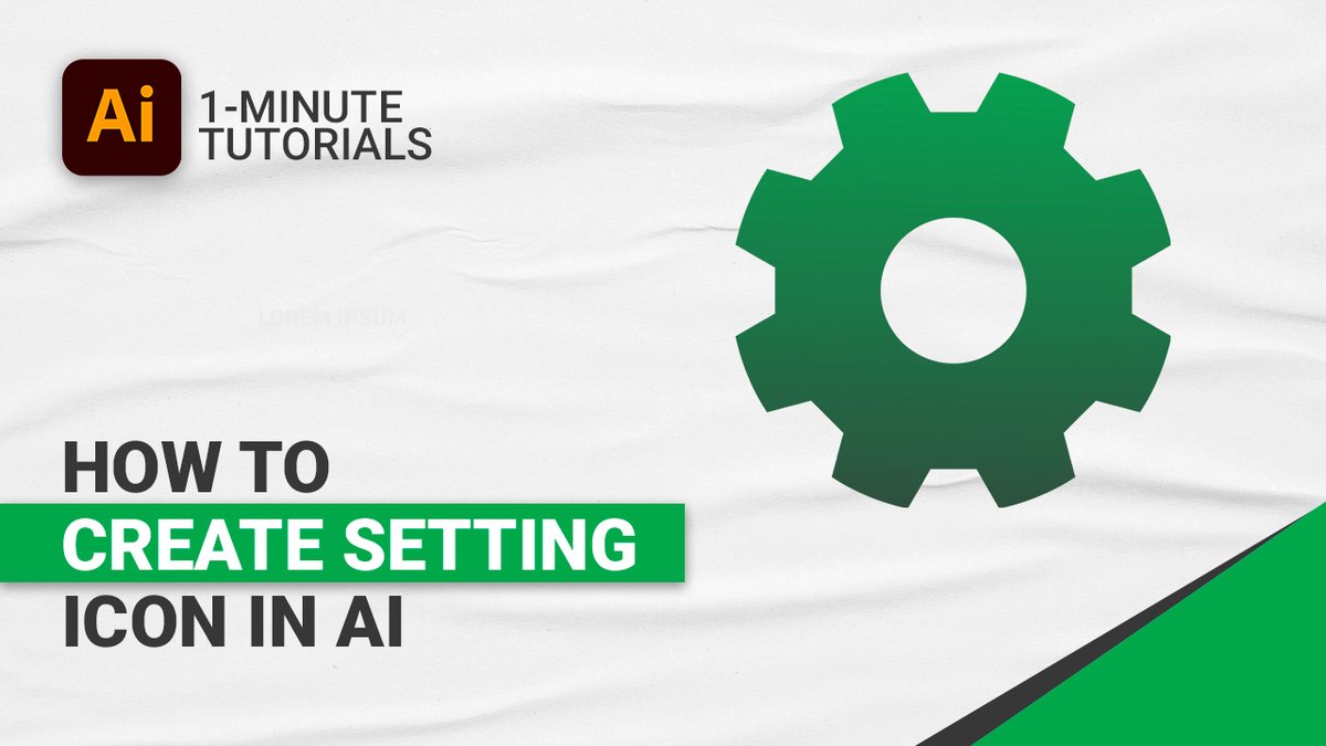 tuixelofficial's tweet image. In this tutorial, you will be learning how to create a cog/settings icon in illustrator
Need Our Help?
Sent DM/Email at: care.tuixel@gmail.com
Full Tutorial: linktw.in/ZmYWxl
#adobeillustratorcc #adobetutorials #adobeillustratortutorial #graphicdesigntutorial