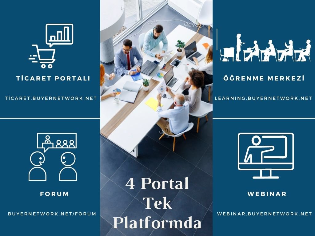 SupplyChainDays's tweet photo. 4 Portal Tek Platformda:
 - Ticaret Portalı https://t.co/r060kqKBgs
 - Öğrenme Merkezi Portalı https://t.co/3gAcfgEjP5
 - Webinar Portalı https://t.co/E5yKrQQXat
 - Forum https://t.co/DzHOQdmQGY
#B2B #Ticaret #Öğrenme #SatınalmaDergisi #Forum #İş #Araştırma #Eğitim #BuyerNetwork https://t.co/nbVk41shuk