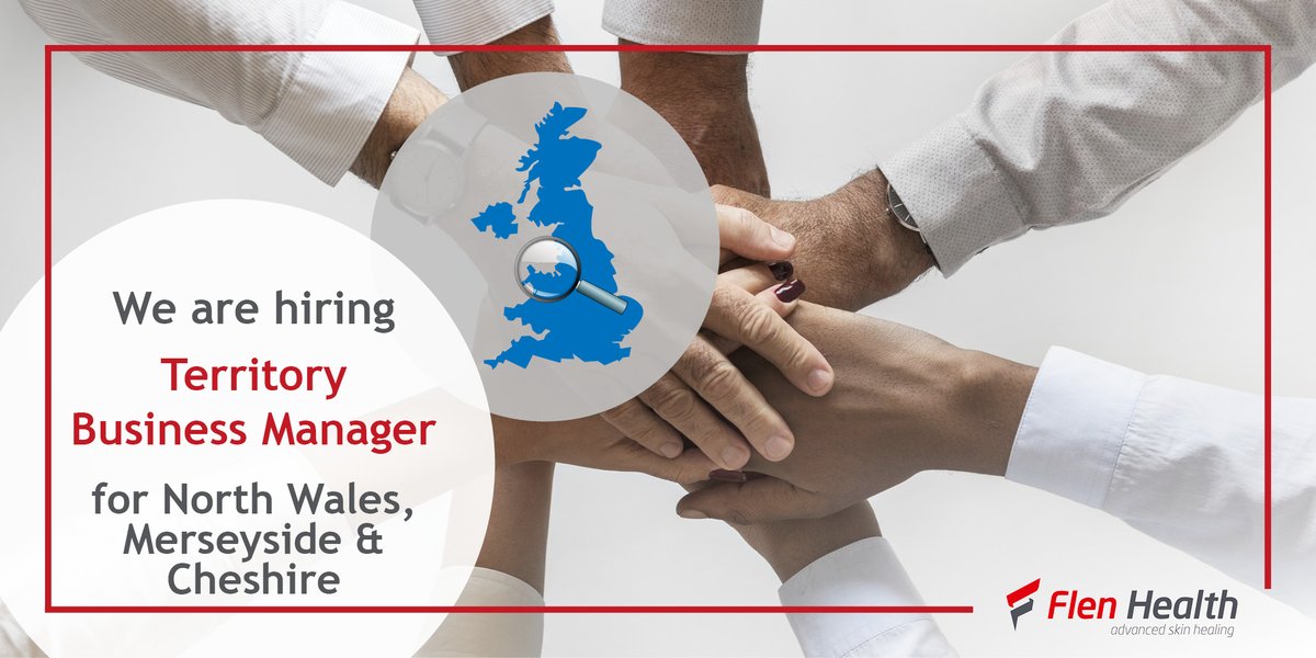 FlenHealth's tweet photo. New #opportunity for a #TerritoryBusinessManager for our North Wales, Cheshire &amp; Merseyside region. If you are a driven individual with a passion for patient centric #woundcare &amp; experience of the advanced wound care market in this area then apply today 👉https://t.co/rWn00OVbQy https://t.co/NGxr1cbYMN
