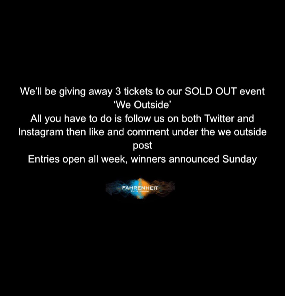 Fahrenheit (@fahrenheitent_) on Twitter photo 