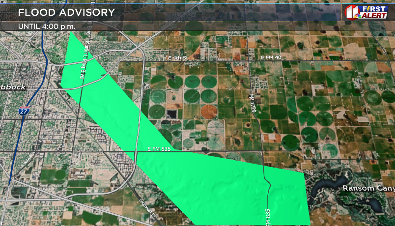 DrRGIII's tweet photo. *Flood Advisory* along the river from Mackenzie Park to Buffalo Springs Lake until 4:00. No rain expected until later this afternoon, so hopefully we'll see some improvement until then. Be aware if you live along the river/lakes in this area. https://t.co/SP3Whmqafo