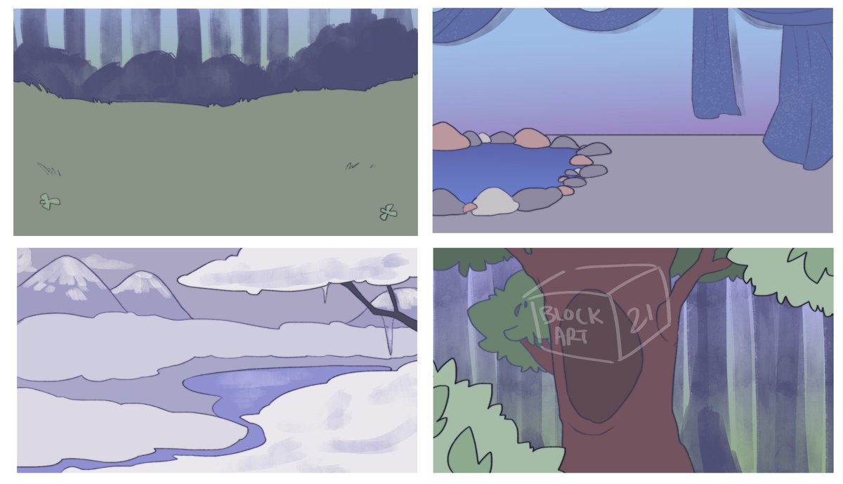 A collection of backgrounds for an assignment :D 