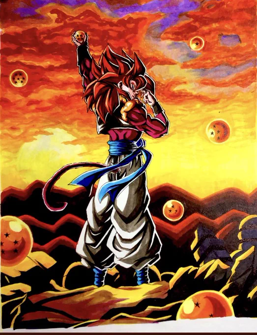 ドッカンバトル7周年はドラゴンボールの数の年なので、敵がドラゴンボールに関係してるザマスと一星龍でメインはこの2人な気がします😏😏
1.3.5周年が合体戦士ですし😊
ベジットブルーは1番作画良いシーンがまだありますし‼️
  #イラスト   #ドラゴンボール 