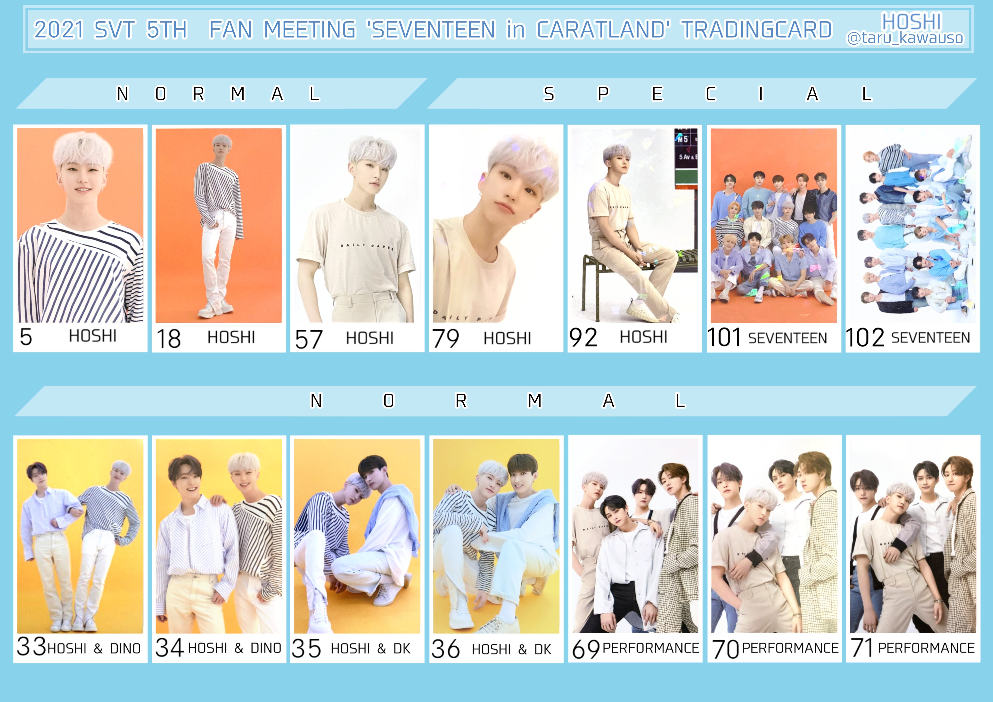 seventeen carat land 2021 ホシ