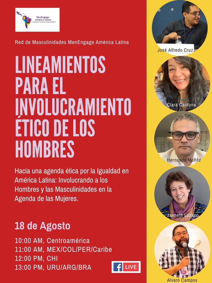 Hacia una agenda ética por la Igualdad en AL
Lineamientos para el involucramiento ético de los Hombres y las Masculinidades en la Agenda de las Mujeres
#HaciaUnaAgendaPorLaIgualdad
#involucrandoaloshombres
#IncidenciaMELA