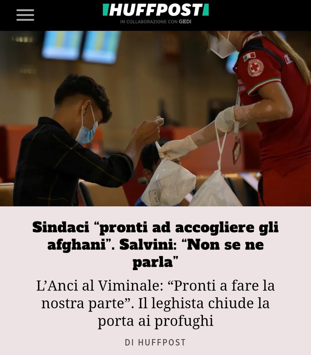 Misurelli77's tweet image. #SalviniFaiSchifo : "Dobbiamo salvare le donne e i bambini afghani"
L'ha detto ieri
Dopo nemmeno 24 ore...