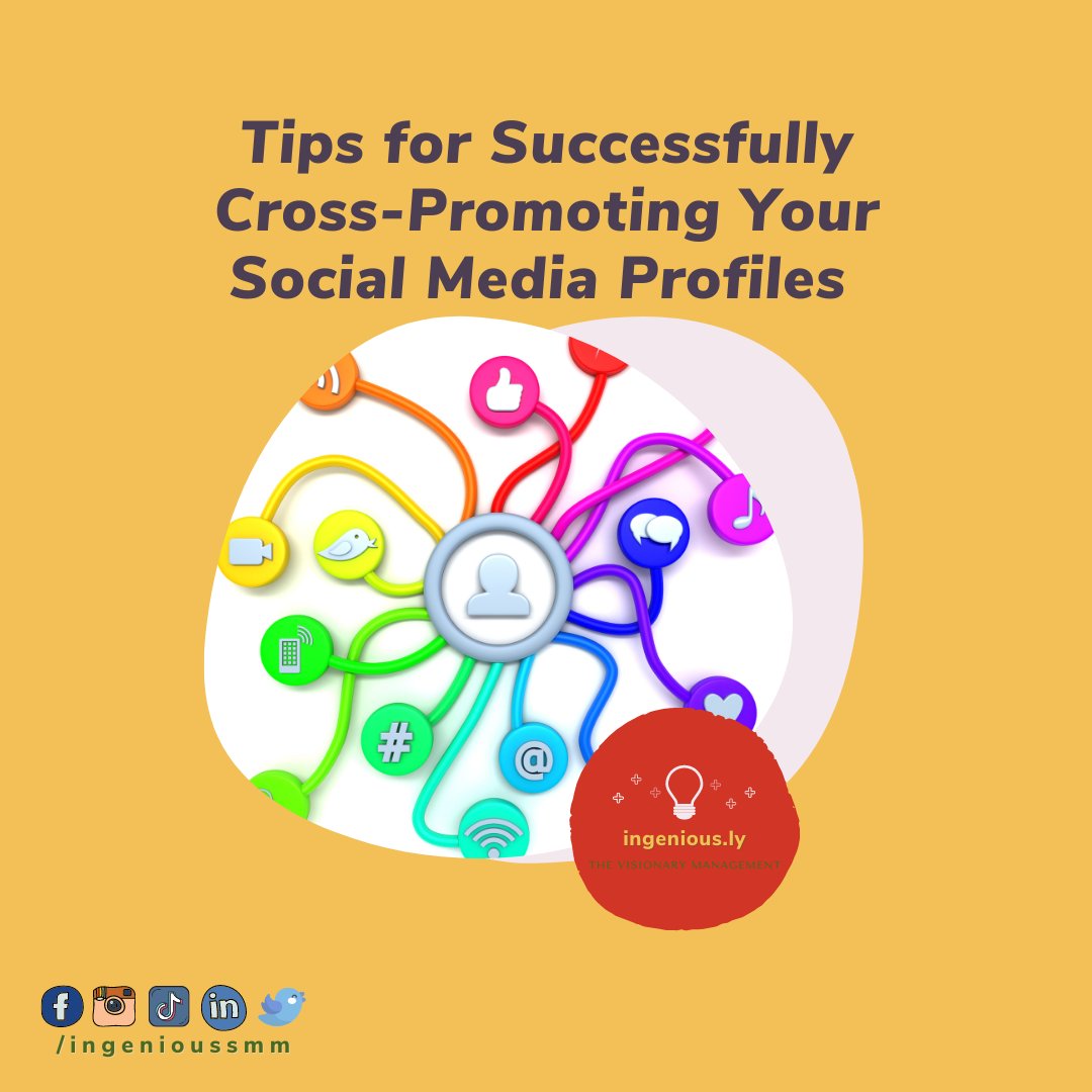 ingeniousSMM's tweet image. Tips for Cross-Promoting Your Social Media Profiles
🔥 Cross-promotion does not mean cross-posting
🔥 Include links to your other social network profiles
🔥 Create customized tracking URLs
Check this 👉 linktr.ee/margereyes25
#triviatuesday #socialmediastrategy #igenioussmm