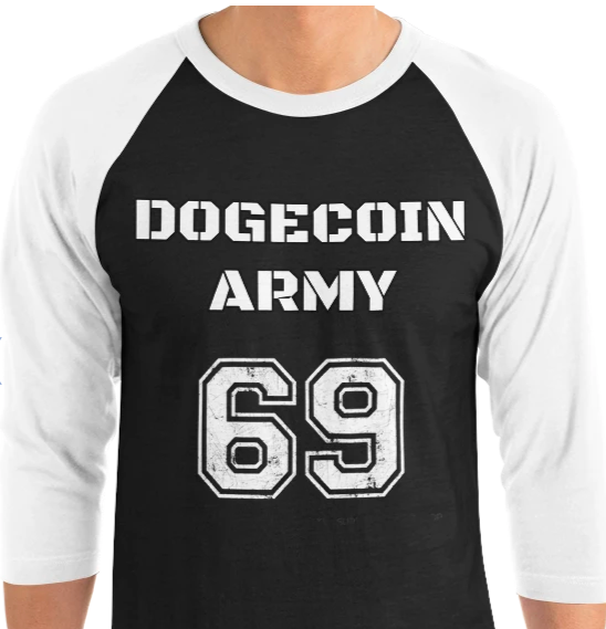 CryptoKristal's tweet photo. Hey Guys! New 3/4 sleeve Raglan Shirt for both men and women! Come grab the Dogecoin Team Shirt today! Did you know you can use code TOTHEMOON for 10% off your whole order! 
I also accept Dogecoin as payment! 

Come Check them out here->
https://t.co/avCgIGi99c

#dogecoin #doge https://t.co/IW8QzCO5B1