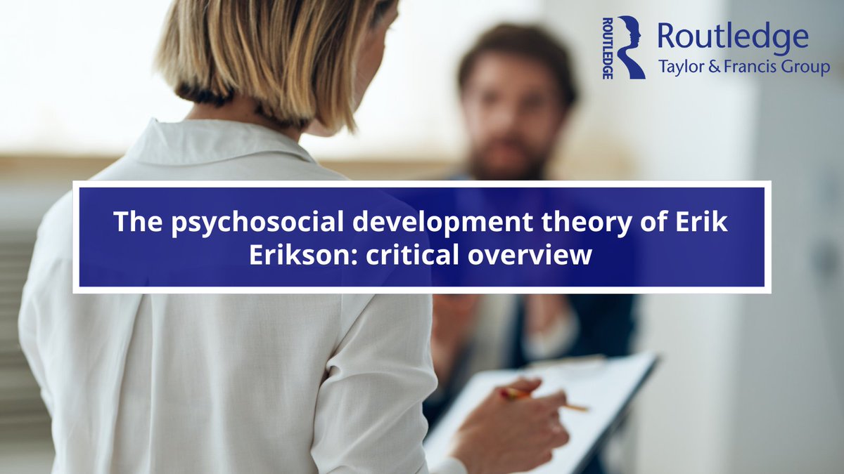 tandfeducation's tweet image. Discover this article “The psychosocial development theory of Erik Erikson: critical overview” from Early Child Development and Care. It is Free Access till end of 2021, visit here: bit.ly/ECDC-article #EarlyChildDevelopment #PsychosocialDevelopment