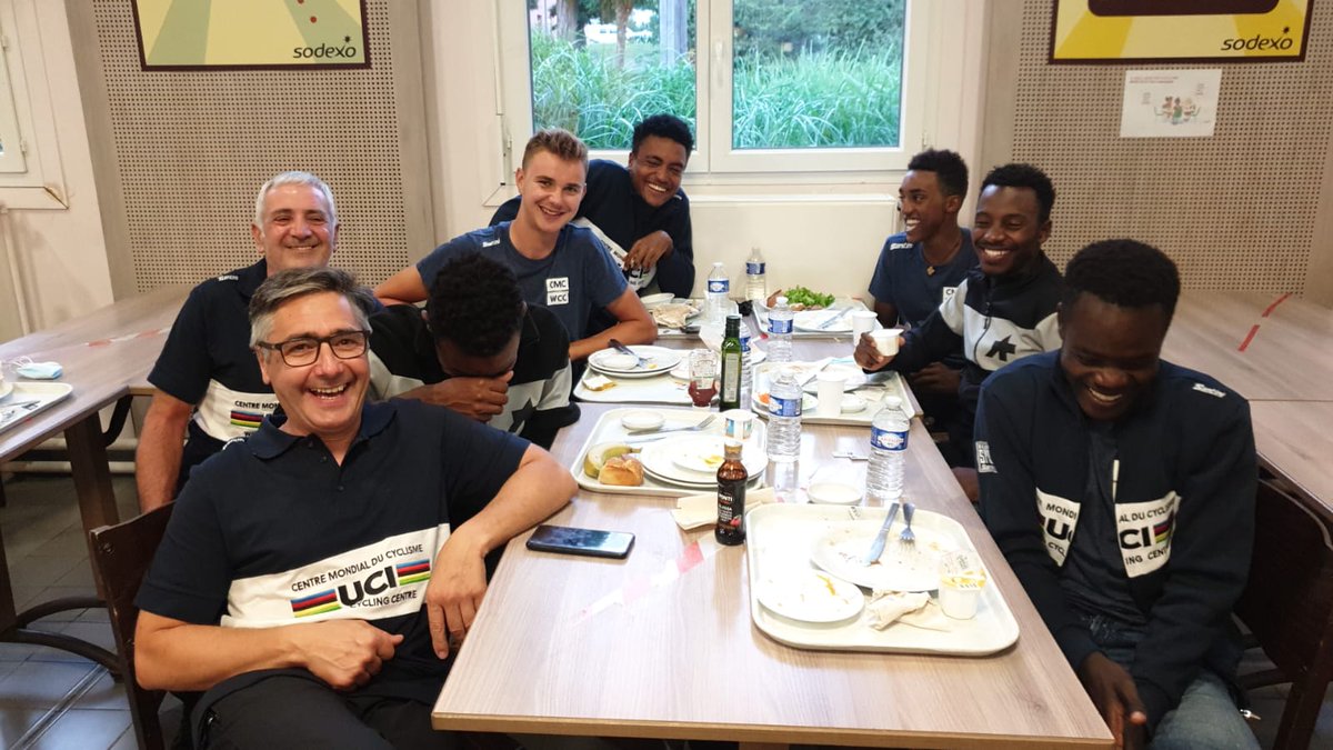 Team Qhubeka Continental (@qhubekaconti) on Twitter photo ๐จ๐ต <a href="/tourdelavenir/">Tour de l'Avenir</a>
All smiles ahead of the stage this morning.
Good luck, team! ๐๏ธ
#BicyclesChangeLives ๐จ๐ต <a href="/tourdelavenir/">Tour de l'Avenir</a>
All smiles ahead of the stage this morning.
Good luck, team! ๐๏ธ
#BicyclesChangeLives