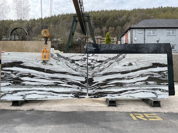 pisani_uk's tweet photo. Our book-matched 20mm #SanSimone #marble looking fantastic in our stockyard - contact us to view this beautiful #naturalstone before it's gone!
📞 01629 700 490 https://t.co/cRmLp4Q9hz