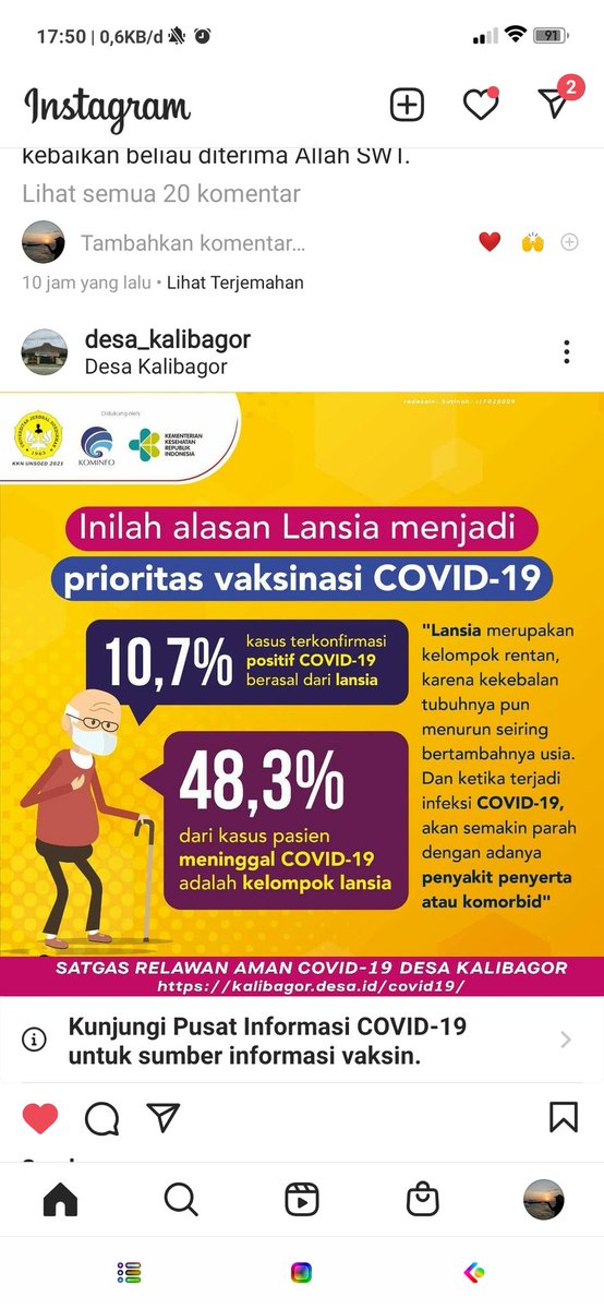 mengapa usia lansia menjadi kelompok prioritas untuk mendapatkan vaksin. Simak ulasannya via kalibagor.desa.id/kampanye-covid… cc <a href="/desakalibagor/">kalibagor</a> <a href="/desamembangun/">Desa Membangun</a>