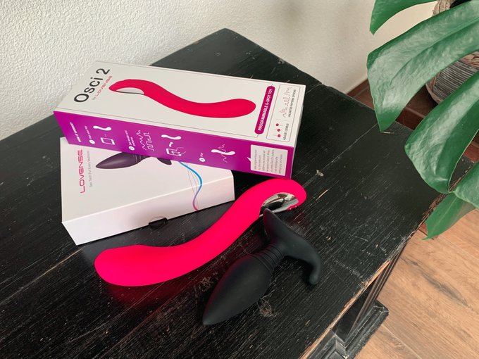 1 pic. My @Lovense collection has two new additions. The Hush & Osci 2. I'm so excited to use the new