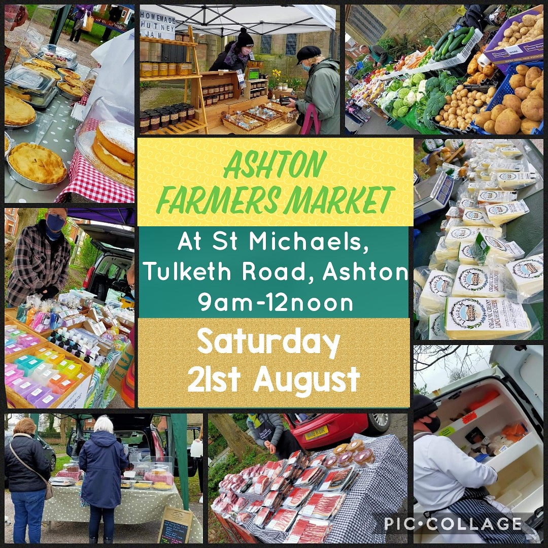 Prestonstmics's tweet photo. It's our #farmersmarket this Saturday. All welcome 

#ashtononribble #buylocal #preston https://t.co/hAH6Nzh2VV