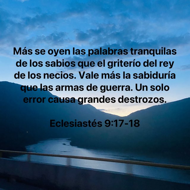 Versículo del día

Eclesiastés 9:17-18

#VersiculoDelDia
#Biblia 
#Bible 
#BibleVerses 
#FraseDelDia 
#frases 
#Versículo 
#Versiculo 
#Devocional    bible.com/52/ecc.9.17-18…