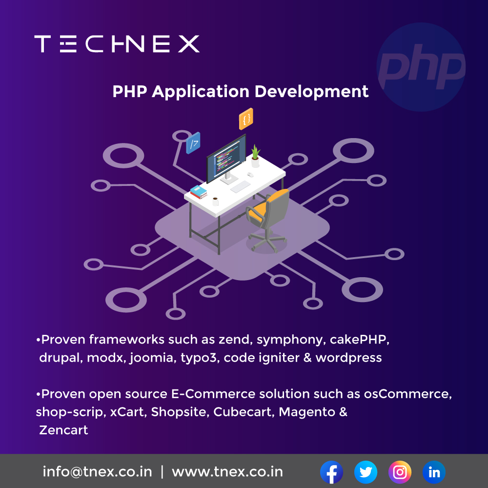 tNexofficial's tweet image. #Technex is a leading PHP Application Development Company that aims to provide robust web &amp;amp; app development services to the global clientele. Hire a PHP Developers Today!
Visit us- tnex.co.in/service/php-de…
Email us : info@tnex.co.in
#PHPApplicationDevelopment #PHPSolutions