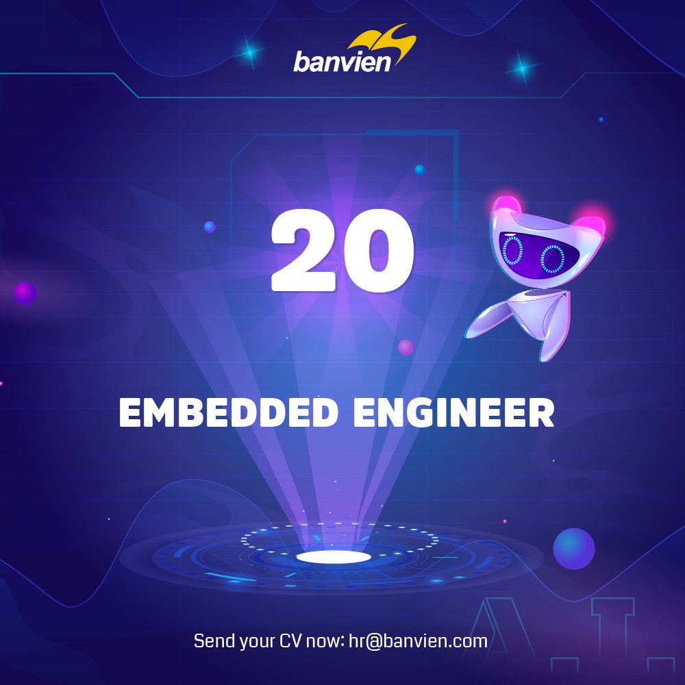 banvienco's tweet photo. 𝟏 𝐂𝐋𝐈𝐂𝐊 𝐀𝐏𝐏𝐋𝐘, 𝐍𝐇𝐀̣̂𝐍 𝐍𝐆𝐀𝐘 𝐎𝐅𝐅𝐄𝐑 𝐗𝐈̣𝐍!! 🤖
 ⚙️Xem JD các job tại: https://t.co/MkH3Qxss39
⚙��Gửi CV vào hộp thư HR: hr@banvien.com
⚙️Recruitment Hotline: 0862 1414 79 (Ms Ngọc Ánh)
#BanVien #Recruitment #Automotive #Software #Embedded #Engineer https://t.co/tvBIvrbgMC
