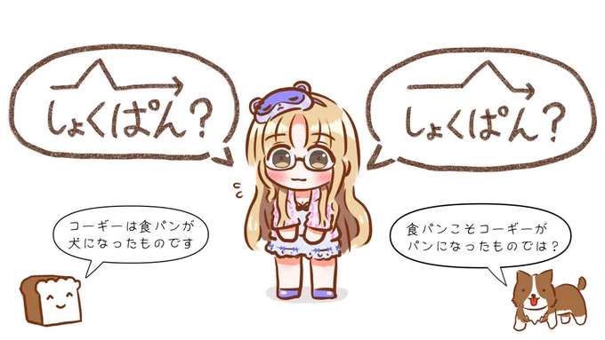 これは「食パン」のアクセントに悩むクレアさん #描いたよクレアさん元ツイート↓ 