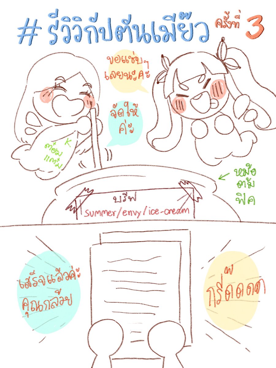 #รีวิวกัปตันเมี๊ยว คมช.ฟิคมา3รอบแล้วค่ะ ครั้งนี้มาลองฟิคด้อมโตมันครั้งแรกคุณต๋อมแต๋มทำการบ้านได้ดีเลยทีเดียวค่ะ ตรงตามบรีฟแบบสับๆแถมเกินที่คิดไว้ด้วยค่ะ🤤🔥❤️ น้องกินไอติมแบบ อื้อมกมหมหมไสนก มัมหมีใจละลายแทนลูกแล้วค่ะ ลูกกินเก่งมาก 