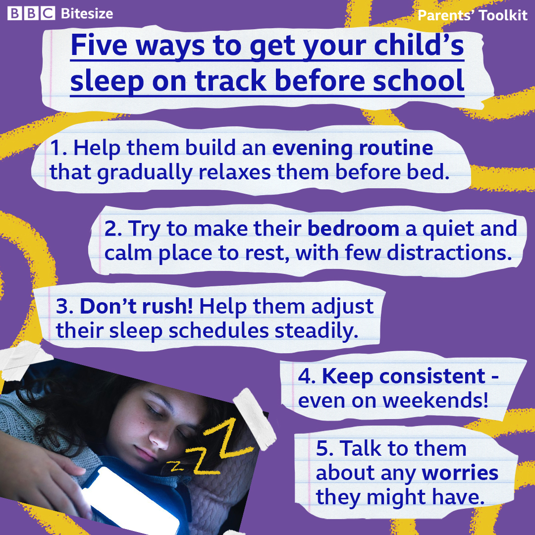 If you're working on a back-to-school sleep schedule, we're here to help you help your kids have a good night. 💤🌙

bbc.co.uk/bitesize/artic…

*works for teens too! 🙂

#BackToSchool21