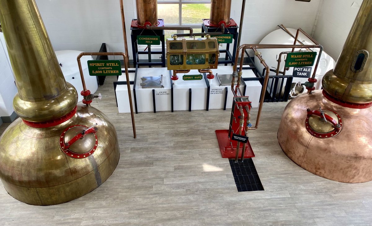 lecowell's tweet photo. Glenora distillery makes Canada’s only single malt scotch. For its annual 300 barrels of whiskey it requires about one of these bins of Saskatchewan grown malted barley.  #notmuch #burns https://t.co/zHEfAq7O8i