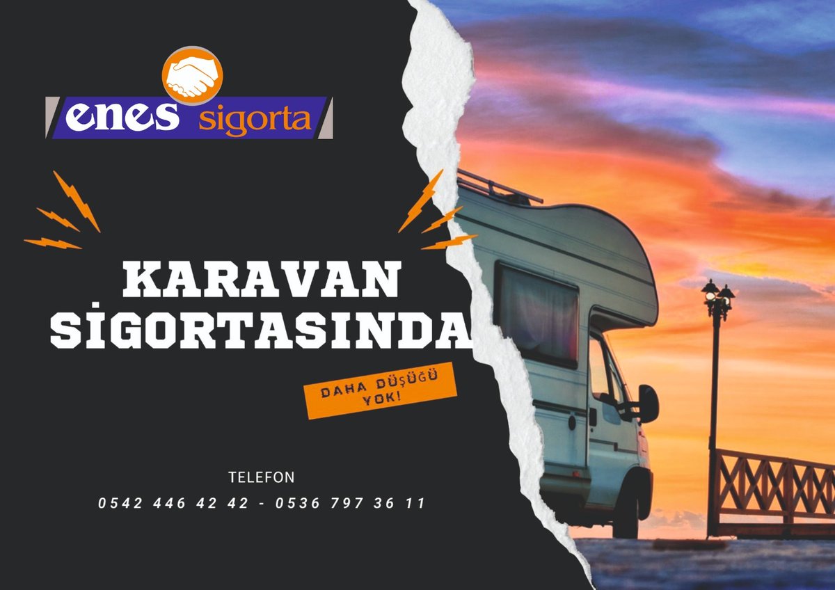 Bizden fiyat almadan Karavan Kasko ve Trafik Sigortanızı onaylatmayın..! 
#enessigorta 
#sigorta  
#konyasigorta 
#trafiksigortası 
#karavansigorta
#kasko 
#depremsigortası 
#kaskoteklif 
#selsigorta
#konya