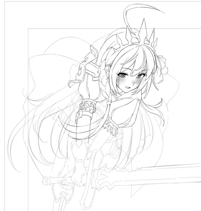 顔をペン入れすると途端に面倒臭くなる 