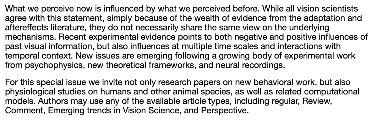 AnneEUrai's tweet photo. Special issue in @ARVOJOV on sequential effects 👇 https://t.co/aAmPO5CnAo