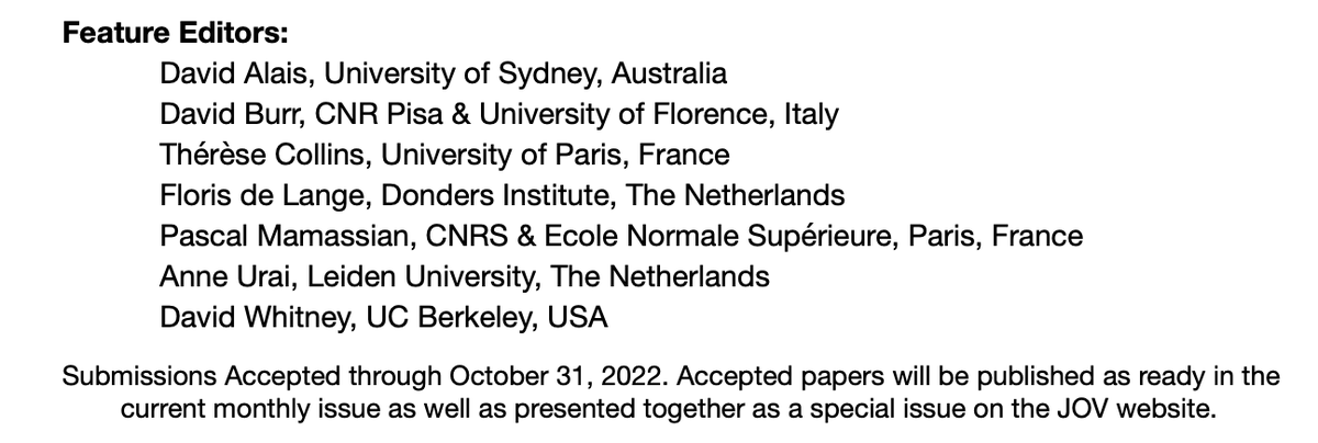 AnneEUrai's tweet photo. Special issue in @ARVOJOV on sequential effects 👇 https://t.co/aAmPO5CnAo