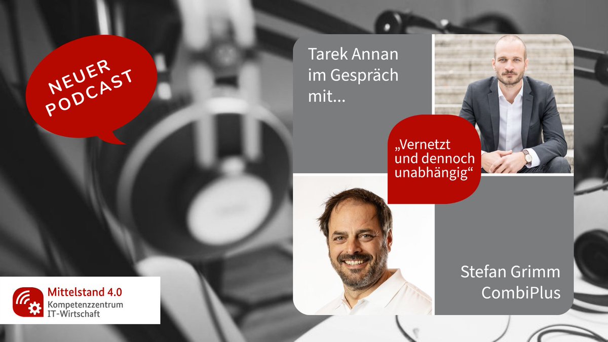 ItWirtschaft's tweet image. 🎙️ "Vernetzt und dennoch unabhängig!" Wir begrüßen Stefan Grimm, Geschäftsführer bei #CombiPlus, in unserem Podcast. Wir sprechen mit ihm über seine Vision eines Schnittstellen-Ökosystems für die IT-Branche. Hier geht es direkt zur spannenden Folge: 👉 bit.ly/3iSg7PS