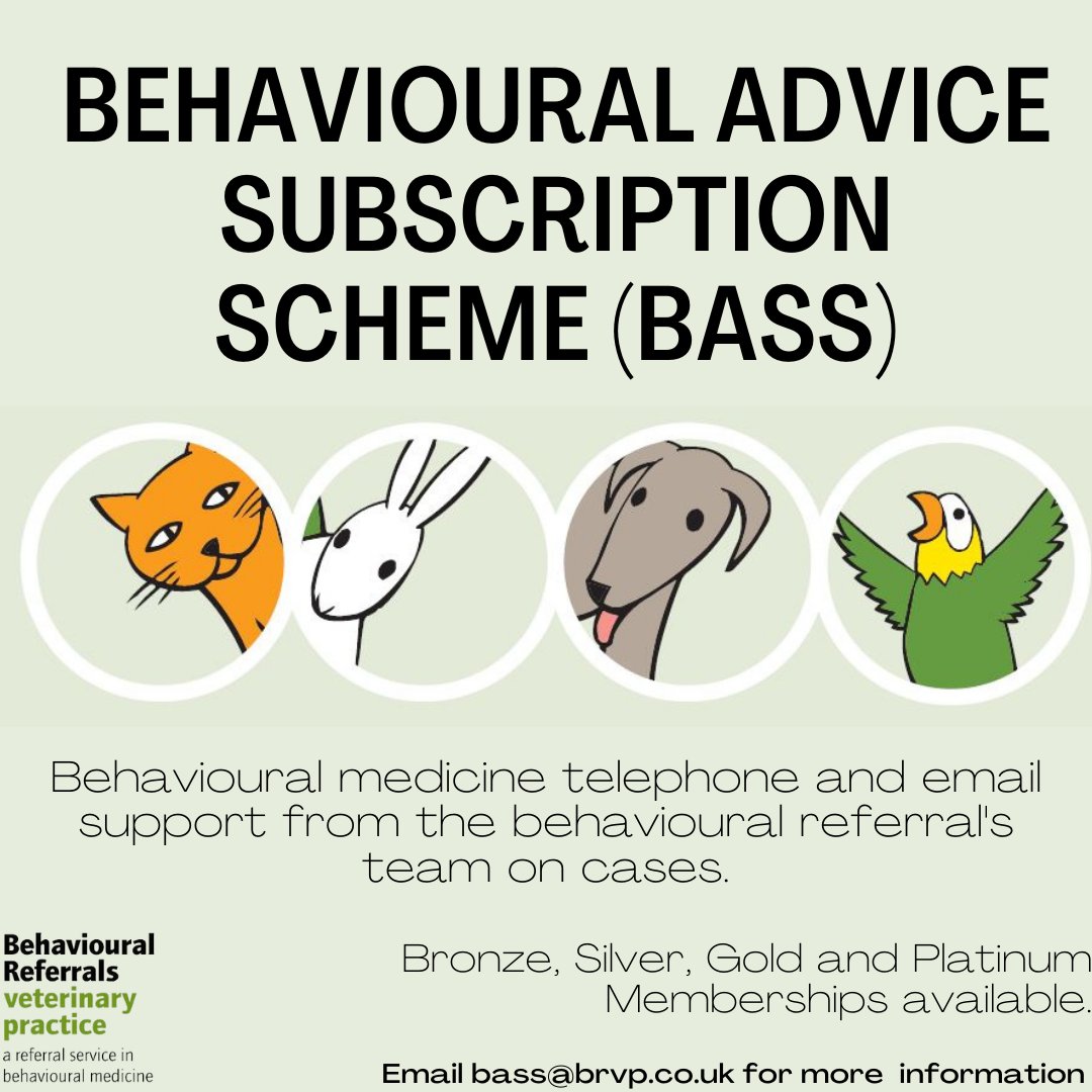 FABClinicians's tweet photo. Certificated Members Sarah Heath and Carrie Tooley @BRVP_UK run a hugely valuable remote veterinary behaviour advice service that general veterinary practices can subscribe to
https://t.co/8nIroUyEAM
#FABClinicians #veterinarybehaviour https://t.co/r7R2v2QgOL