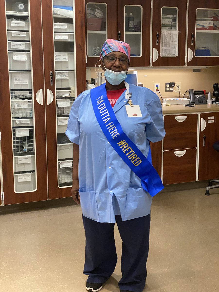 Sad day for me - a #legend says “no more #strokecall for me.”Thank you Lynne Strodder for always making me smile and teaching me patience. 🤣 I’ll miss you. <a href="/RIHospital/">Rhode Island Hospital</a>