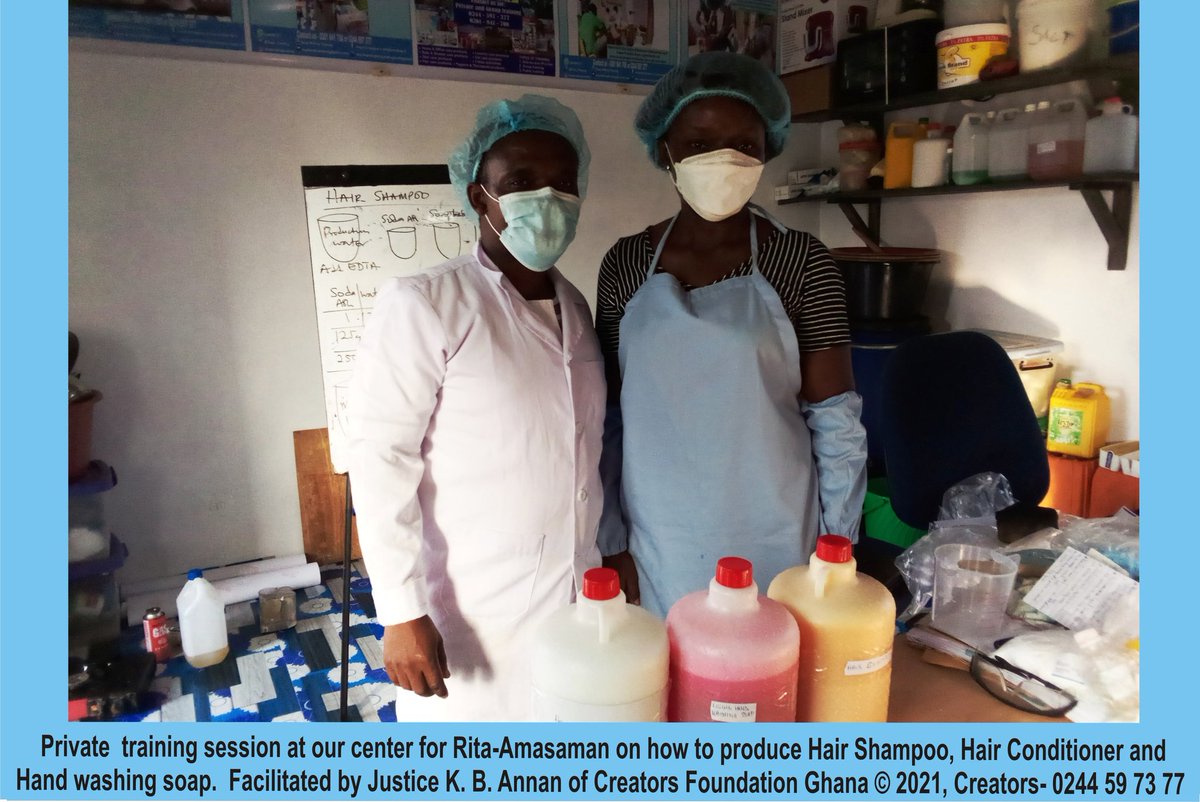 Soap Making training by Creators FoundationGhana (Soap_Training