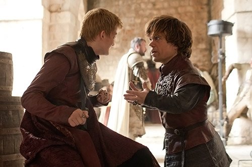 "We've had vicious kings and we've had idiot kings, but I don't know if we've ever been cursed with a vicious idiot for a king!"
Tyrion