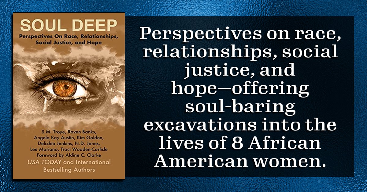 Soul Deep is out now! Featuring POC-PNR authors: N. D. Jones &amp; Delizhia Jenkins!

Perspectives on Race, Relationships, Social Justice, and Hope - offers a soul baring excavation into the lives of eight African American women.

amazon.com/gp/product/B09…