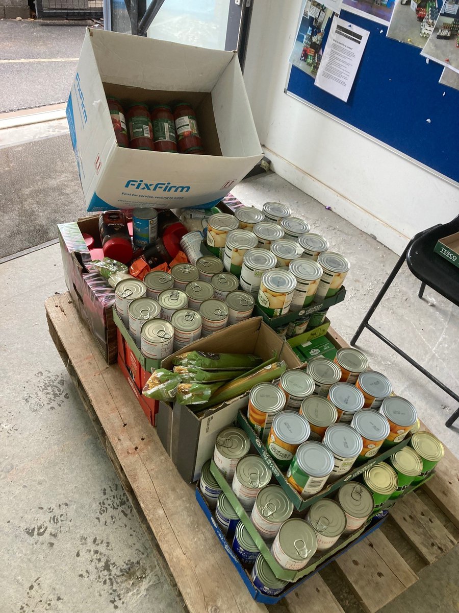 More donations today from the staff at <a href="/Crossfieldltd/">C</a> . They have been a regular donor throughout the pandemic and have helped us feed hundreds of people at St Vincent De Paul church. #donations #thankyou