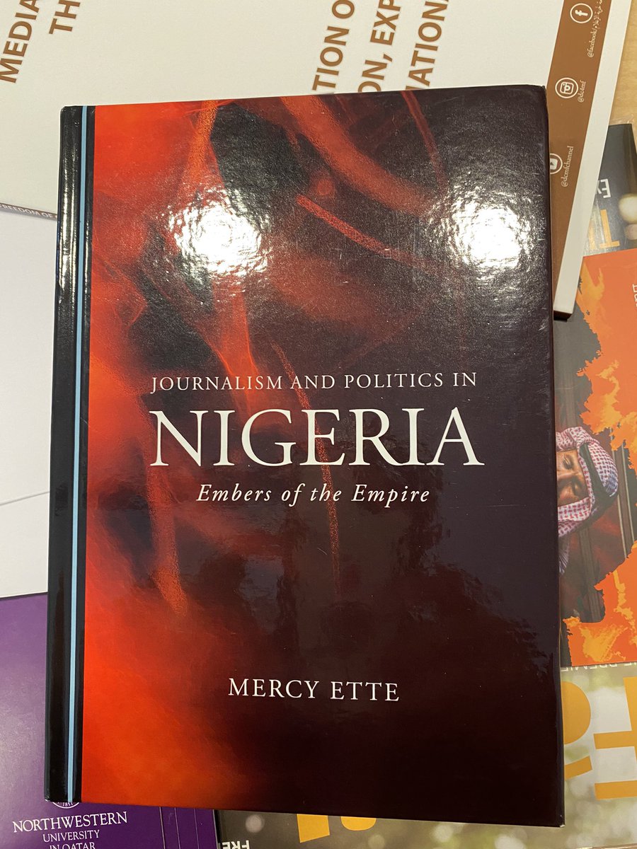 Jairo Lugo-Ocando - jairolugo.bsky.social (@jairolugo) on Twitter photo <a href="/MercyUEtte/">Dr Mercy Ette</a> book just came to Qatar. People talk about decolonizing the curriculum and de-Westernizing media studies. Well, this is it! Fantastic and promising. <a href="/MercyUEtte/">Dr Mercy Ette</a> book just came to Qatar. People talk about decolonizing the curriculum and de-Westernizing media studies. Well, this is it! Fantastic and promising.