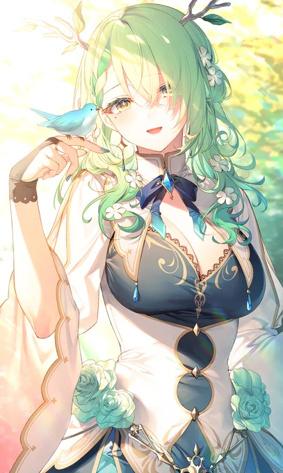 ホロライブEnglish所属VTuber『Ceres Fauna(セレス・ファウナ)』ちゃんのデザインを担当させていただきました!よろしくお願いします🌿
#hololiveEnglish 
#holoCouncil 
#faunline 