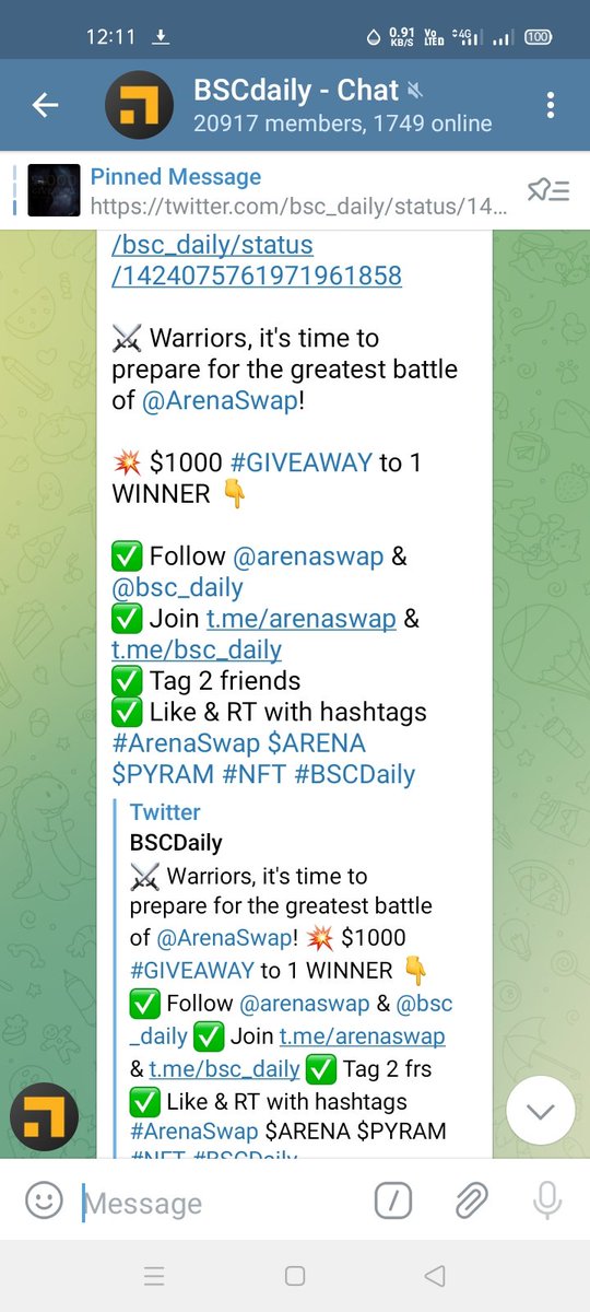 winner_No_1's tweet photo. @arenaswap is bringing new exciting features everyday m really loving it recently they brought NFT's and they know how much people loving gaming they listen to their community and that's the best part of it 

Tags- @Theunluckyguyy
@BumSir1

#ArenaSwap $ARENA $PYRAM #NFT #BSCDaily https://t.co/X6cx1T8XZw