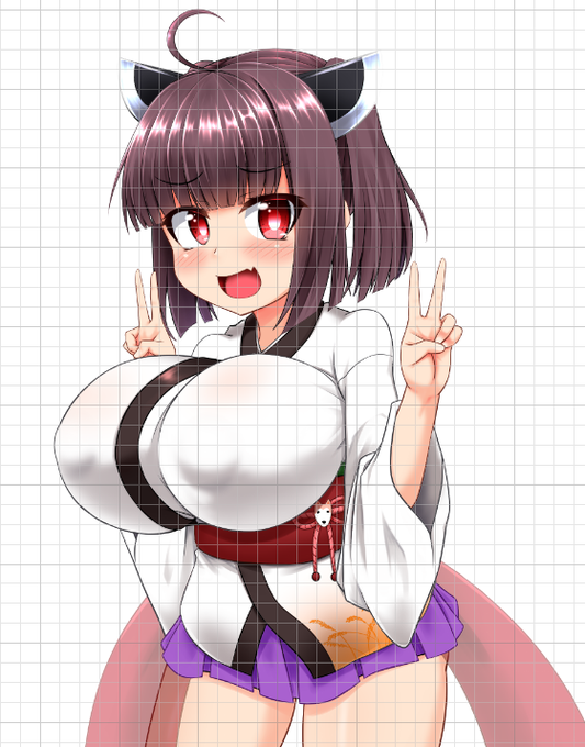 久しぶりに作業途中みたけどおっぱいでっか!(自画自賛)
ロケットボインじゃないお乳も作っておきたい 