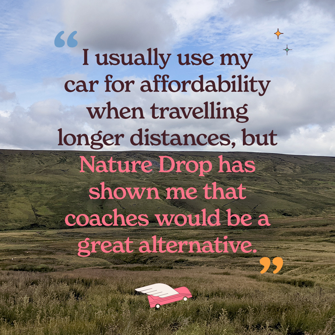 _wearepossible's tweet photo. Here's what just a few people said about our #NatureDrop trip to the Pennines.
Coaches are an efficient and low-carbon way for a broad range of people with different circumstances and life experience to reach nature - much more so than using a car. https://t.co/45lXrMBPKQ