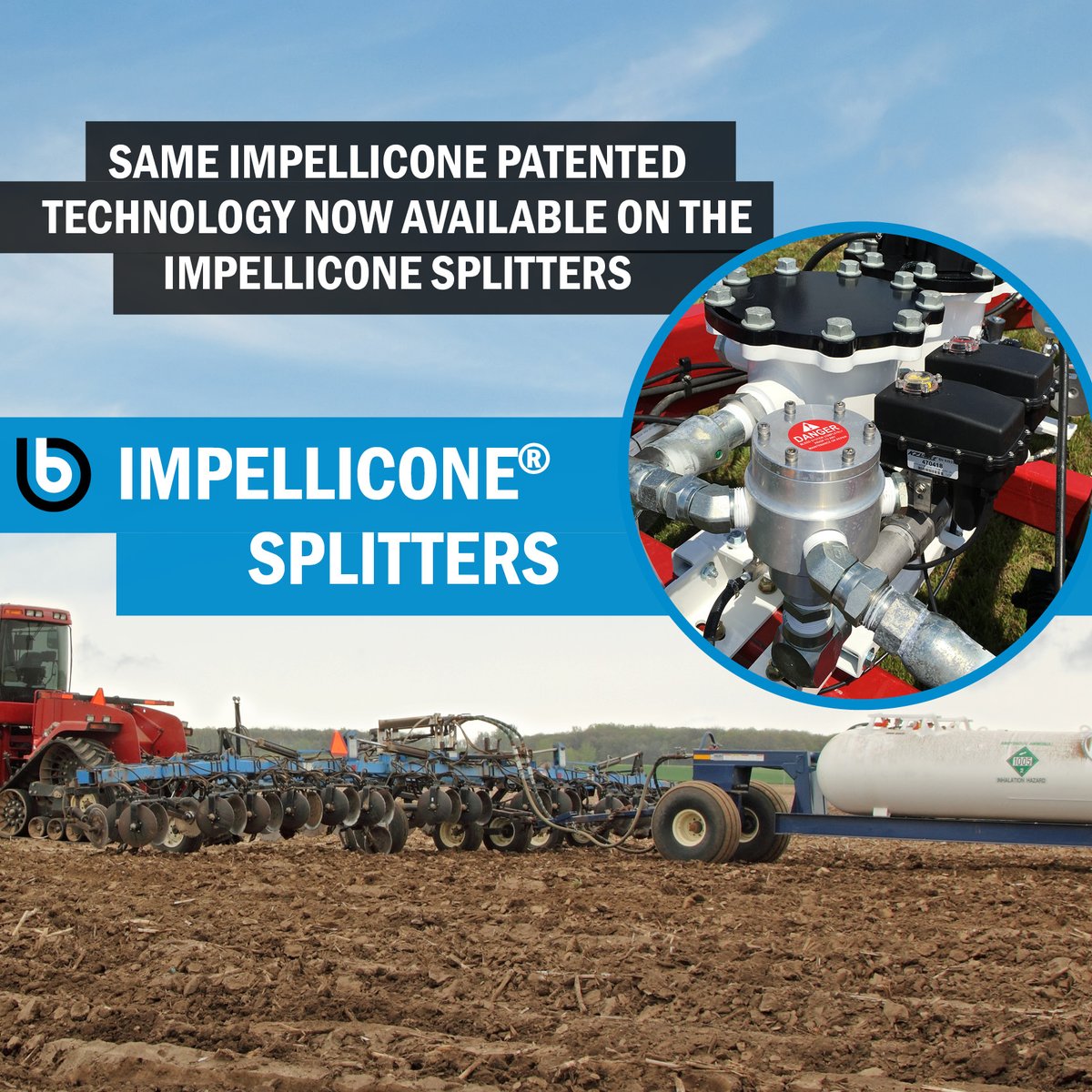 JohnBlueCo's tweet photo. John Blue precision splitters should be used when 3, 4 or 6 John Blue Impellicones are used in parallel. The spiral needle spins and mixes the liquid and gas for even distribution.
https://t.co/Q0GuxwNJku
#johnblue#impelliconesplitters #nh3application https://t.co/zhxIZjjsnW