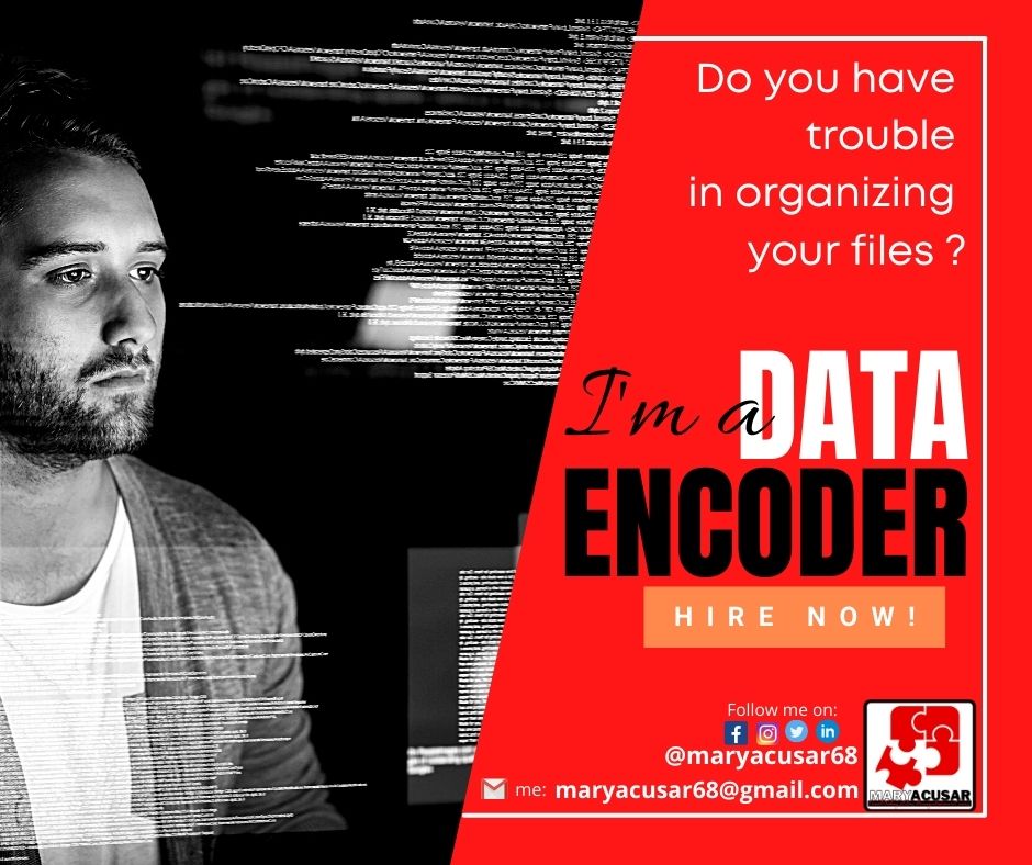 maryacusar68's tweet image. Impatient in organizing your files? Well, you are in the right profile. My several years as a teacher made me a well-organized person making sure that everything is in place.

Interested? Drop a message!😉
#maryacusar
#virtualassistant
#dataencoder
#dataentry
