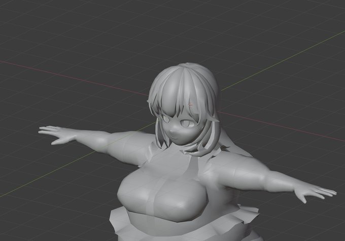 髪の毛のボリューム増やしたり
まばたき出来るようにしてました 