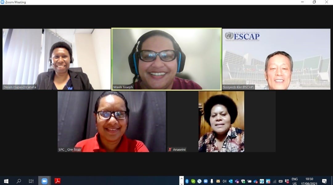 We value dialogue with regional partners <a href="/UNESCAP/">United Nations ESCAP</a> Mr Sooyeob Kim and <a href="/spc_cps/">Pacific Community</a> Maritime Training Advisor <a href="/ore_toua/">Ore Toua</a> and IMO Technical Cooperation Officer <a href="/LogavatuMavis/">Mavis E V Joseph-Logavatu</a> on #SDG5 in the maritime sector - PacWIMA Chairperson Ms. Dinah Omenefa &amp; PRCO Ms. Anaseini Tukana⚓️🚢⛵️